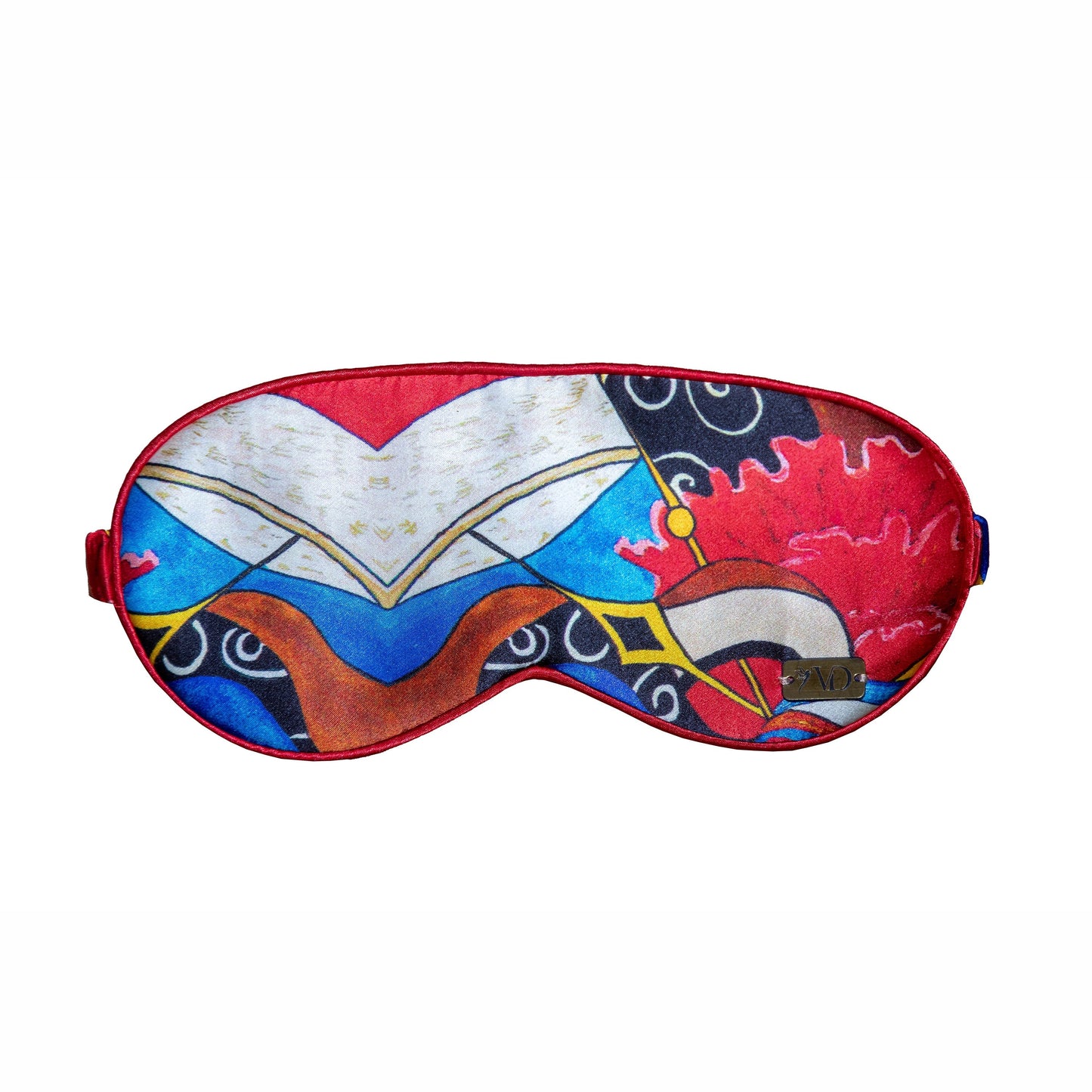 Blue Diamond Abstract / Eye Mask + 3 Scrunchies