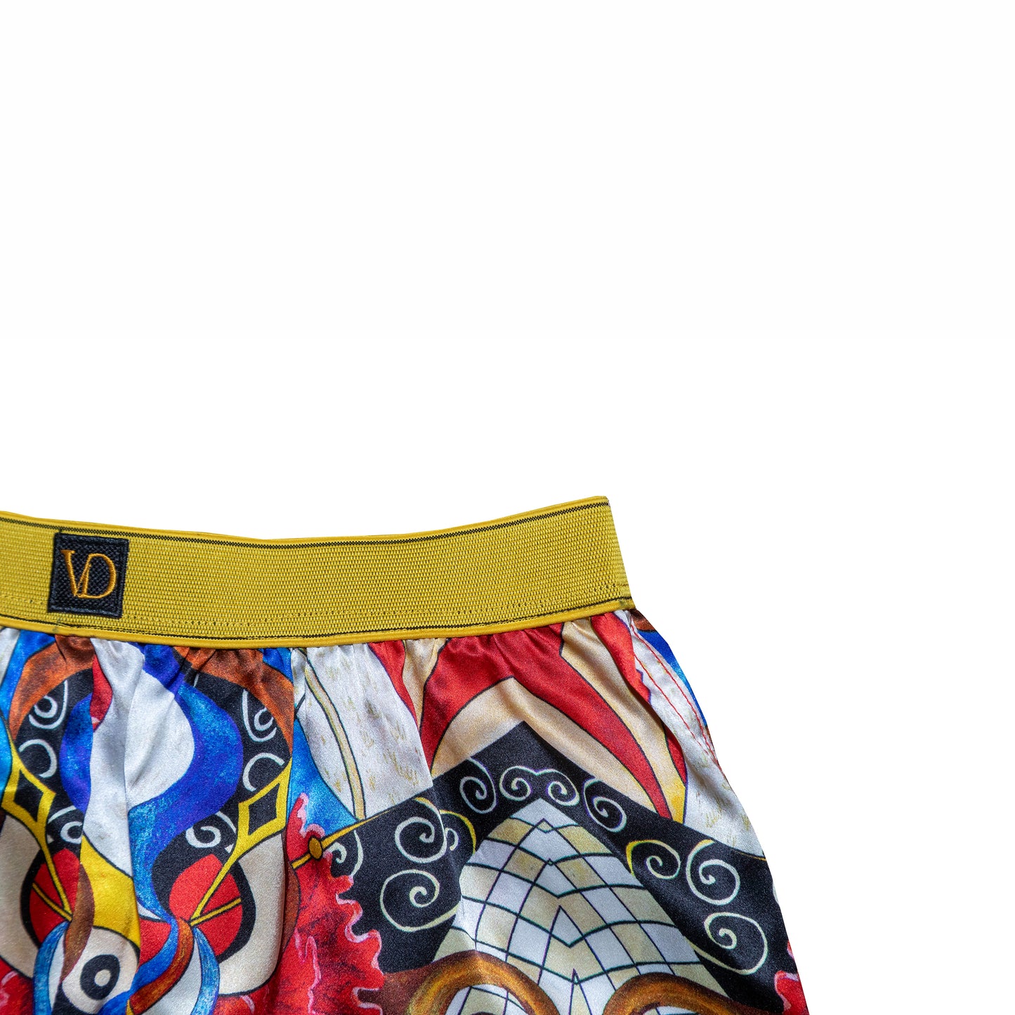 Blue Diamond Abstract / Yellow Boxer