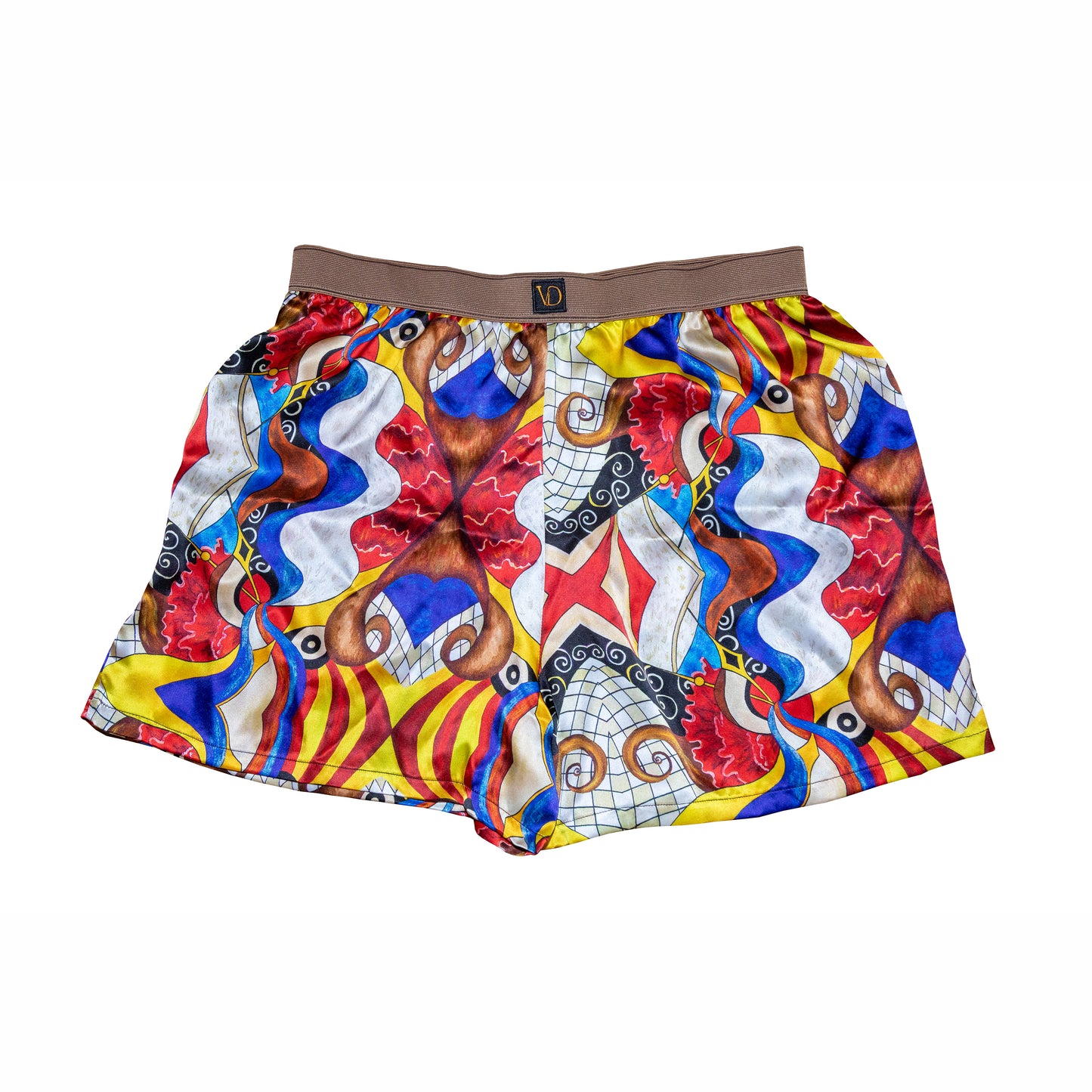 Blue Diamond Abstract / Boxer Brown