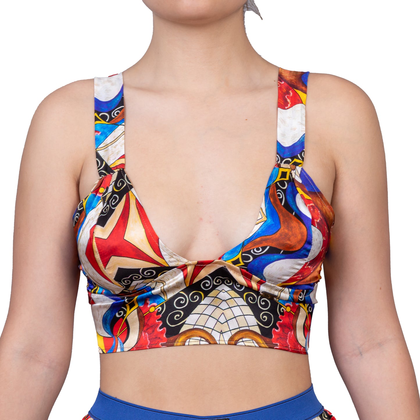 Blue Diamond Abstract / Women's Boxer + Bra