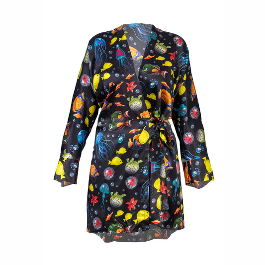 Blue Diamond Realistic / Kimono Style Robe