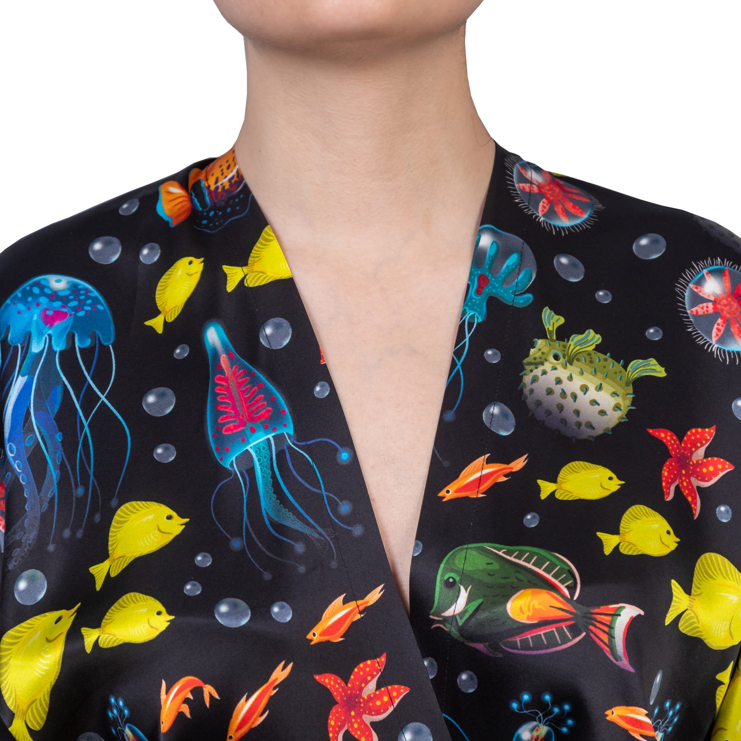 Blue Diamond Realistic / Kimono Style Robe