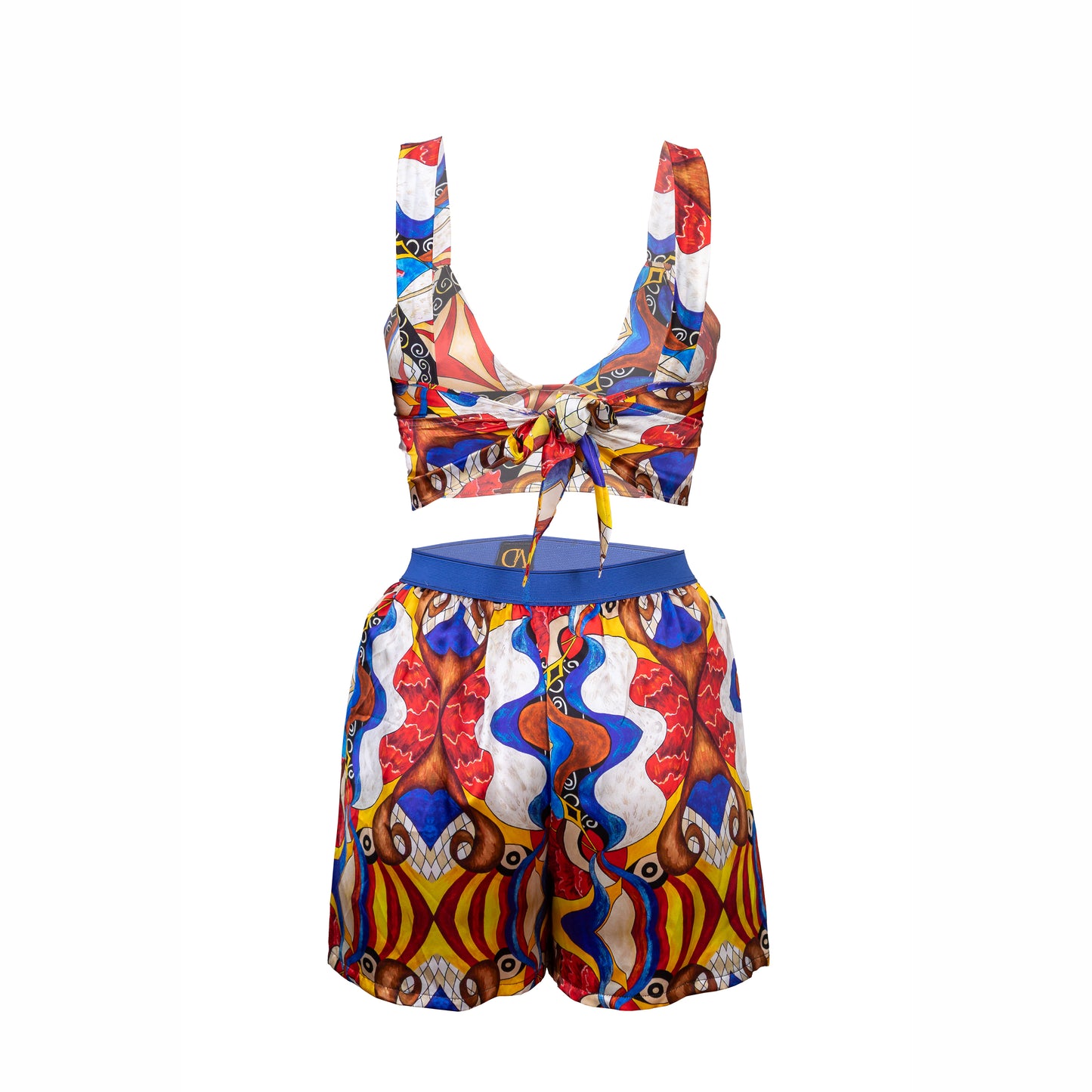 Blue Diamond Abstract / Women's Boxer + Bra